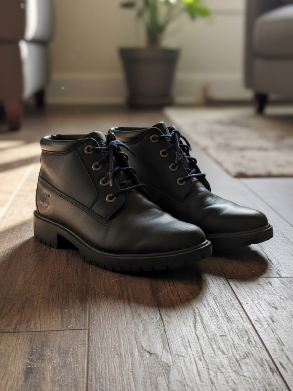 Timberland Black Leather Boots